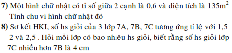 Đề cương học kì I môn Toán lớp 7 (ảnh 9)