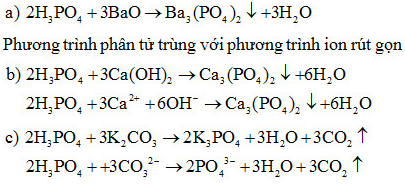 Giải Hóa Học 11 Bài 11: Axit photphoric và muối photphat (ảnh 1)