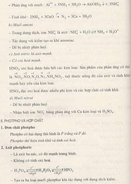 Hóa học 11. Bài 13. Bài tập.  Tính chất của nitơ, phốt pho và các hợp chất của chúng (ảnh 9)