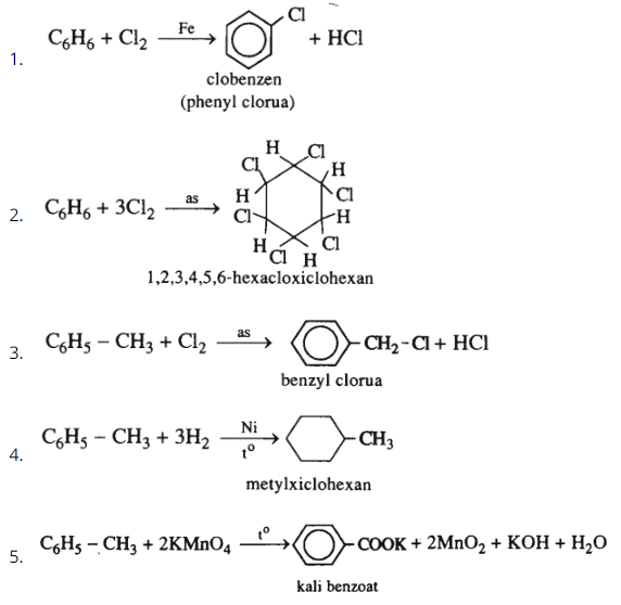  SBT Hóa học 11 Bài 35: Benzen và đồng đẳng. Một số hidrocacbon thơm khác | Giải SBT Hóa học lớp 11 (ảnh 5)