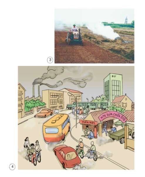 Khoa học lớp 4 Bài 39: Không khí bị ô nhiễm (ảnh 2)