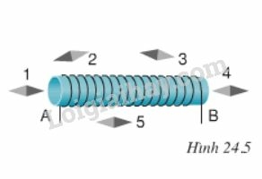 Giải Vật lí 9 Bài 24: Từ trường của ống dây có dòng điện chạy qua (ảnh 3)