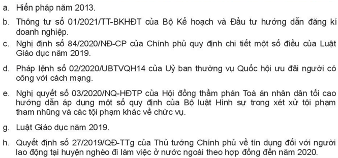 Pháp luật 10 Bài 12: Hệ thống pháp luật và văn bản pháp luật Việt Nam | Kết nối tri thức (ảnh 9)