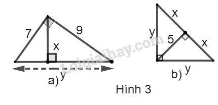 SBT Toán 9 Bài 1: Một số hệ thức về cạnh và đường cao trong tam giác vuông | Giải SBT Toán lớp 9 (ảnh 5)