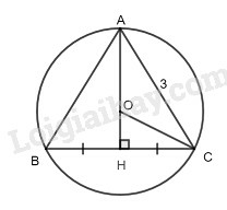 SBT Toán 9 Bài 1: Sự xác định đường tròn. Tính chất đối xứng của đường tròn | Giải SBT Toán lớp 9 (ảnh 10)