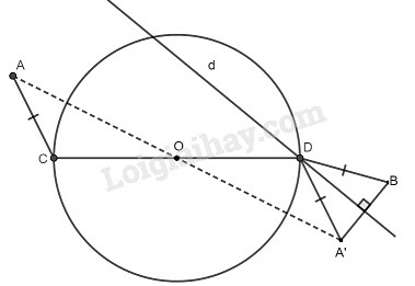 SBT Toán 9 Bài 1: Sự xác định đường tròn. Tính chất đối xứng của đường tròn | Giải SBT Toán lớp 9 (ảnh 6)
