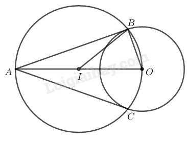 SBT Toán 9 Bài 5: Dấu hiệu nhận biết tiếp tuyến của đường tròn | Giải SBT Toán lớp 9 (ảnh 1)