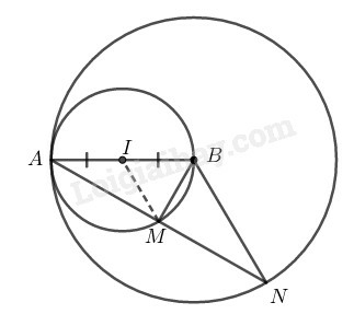 SBT Toán 9 Bài 8: Vị trí tương đối của hai đường tròn (tiếp theo) | Giải SBT Toán lớp 9 (ảnh 1)
