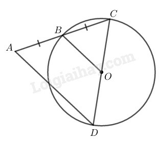 SBT Toán 9 Bài 4: Vị trí tương đối của đường thẳng và đường tròn | Giải SBT Toán lớp 9 (ảnh 4)