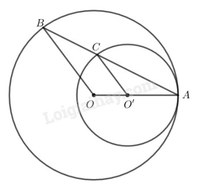 SBT Toán 9 Bài 7: Vị trí tương đối của hai đường tròn | Giải SBT Toán lớp 9 (ảnh 5)