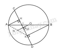 SBT Toán 9 Bài 2: Đường kính và dây của đường tròn | Giải SBT Toán lớp 9 (ảnh 8)