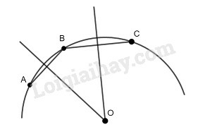 SBT Toán 9 Bài 1: Sự xác định đường tròn. Tính chất đối xứng của đường tròn | Giải SBT Toán lớp 9 (ảnh 7)