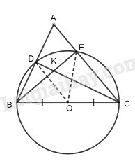 SBT Toán 9 Bài 1: Sự xác định đường tròn. Tính chất đối xứng của đường tròn | Giải SBT Toán lớp 9 (ảnh 9)