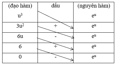 Tính nhanh nguyên hàm tích phân từng phần sử dụng số đo đường chéo (ảnh 3)