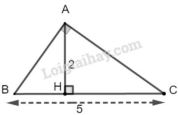 SBT Toán 9 Bài 1: Một số hệ thức về cạnh và đường cao trong tam giác vuông | Giải SBT Toán lớp 9 (ảnh 2)