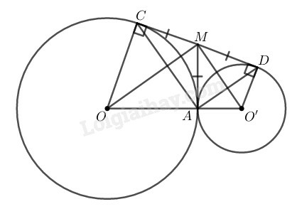 SBT Toán 9 Bài 8: Vị trí tương đối của hai đường tròn (tiếp theo) | Giải SBT Toán lớp 9 (ảnh 3)