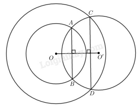 SBT Toán 9 Bài 8: Vị trí tương đối của hai đường tròn (tiếp theo) | Giải SBT Toán lớp 9 (ảnh 4)