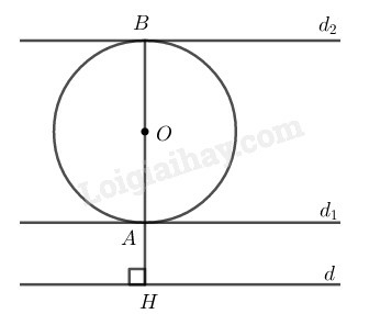SBT Toán 9 Bài 5: Dấu hiệu nhận biết tiếp tuyến của đường tròn | Giải SBT Toán lớp 9 (ảnh 3)