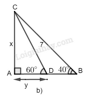 SBT Toán 9 Bài 4: Một số hệ thức về cạnh và góc trong tam giác vuông | Giải SBT Toán lớp 9 (ảnh 21)