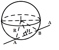 Tóm tắt lý thuyết và bài tập trắc nghiệm phương trình mặt cầu (ảnh 7)