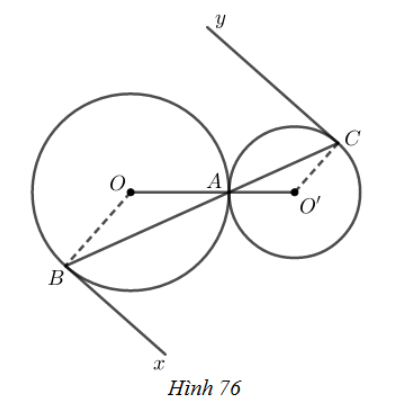 SBT Toán 9 Bài 7: Vị trí tương đối của hai đường tròn | Giải SBT Toán lớp 9 (ảnh 1)