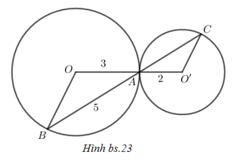 SBT Toán 9 Bài 7: Vị trí tương đối của hai đường tròn | Giải SBT Toán lớp 9 (ảnh 10)