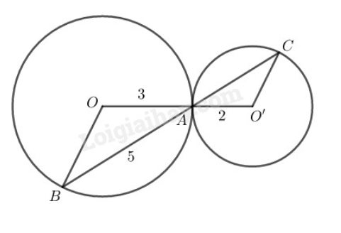 SBT Toán 9 Bài 7: Vị trí tương đối của hai đường tròn | Giải SBT Toán lớp 9 (ảnh 11)