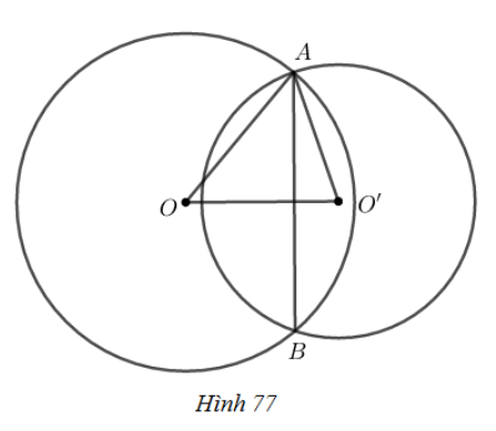SBT Toán 9 Bài 7: Vị trí tương đối của hai đường tròn | Giải SBT Toán lớp 9 (ảnh 2)