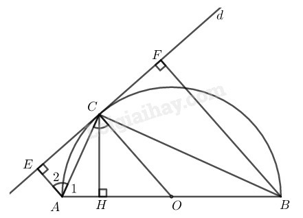 SBT Toán 9 Bài 4: Vị trí tương đối của đường thẳng và đường tròn | Giải SBT Toán lớp 9 (ảnh 6)