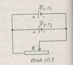 SBT Vật lí 11 Bài 10: Đoạn mạch chứa nguồn điện. Ghép các nguồn điện thành bộ | Giải SBT Vật lí lớp 11 (ảnh 7)