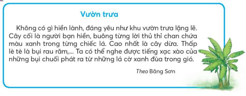 Vườn trưa trang 128 Tiếng Việt lớp 3 Tập 1 | Chân trời sáng tạo (ảnh 1)