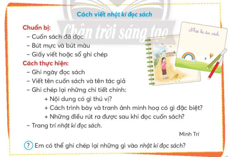 Chiếc nhãn vở đặc biệt trang 10, 11 Tiếng Việt lớp 3 Tập 1 | Chân trời sáng tạo (ảnh 2)