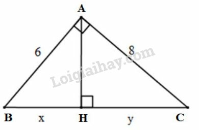 Giải Toán 9 Bài 1: Một số hệ thức về cạnh và đường cao trong tam giác vuông (ảnh 6)