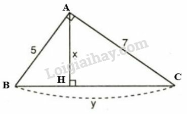 Giải Toán 9 Bài 1: Một số hệ thức về cạnh và đường cao trong tam giác vuông (ảnh 14)