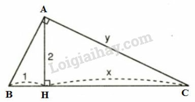Giải Toán 9 Bài 1: Một số hệ thức về cạnh và đường cao trong tam giác vuông (ảnh 17)