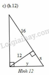 Giải Toán 9 Bài 1: Một số hệ thức về cạnh và đường cao trong tam giác vuông (ảnh 28)