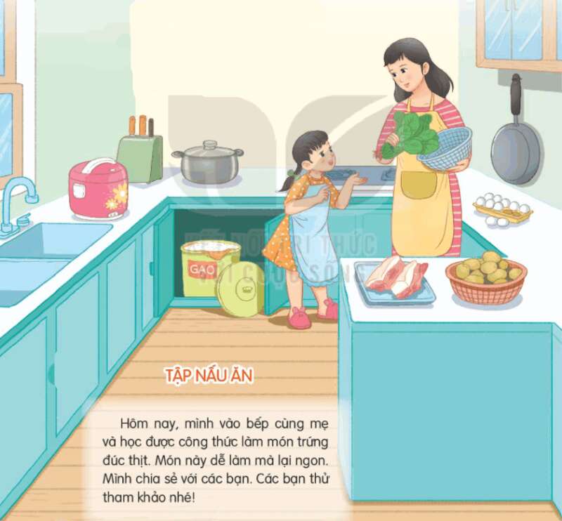 Tập nấu ăn trang 30, 31 Tiếng Việt lớp 3 Tập 1 | Kết nối tri thức (ảnh 1)