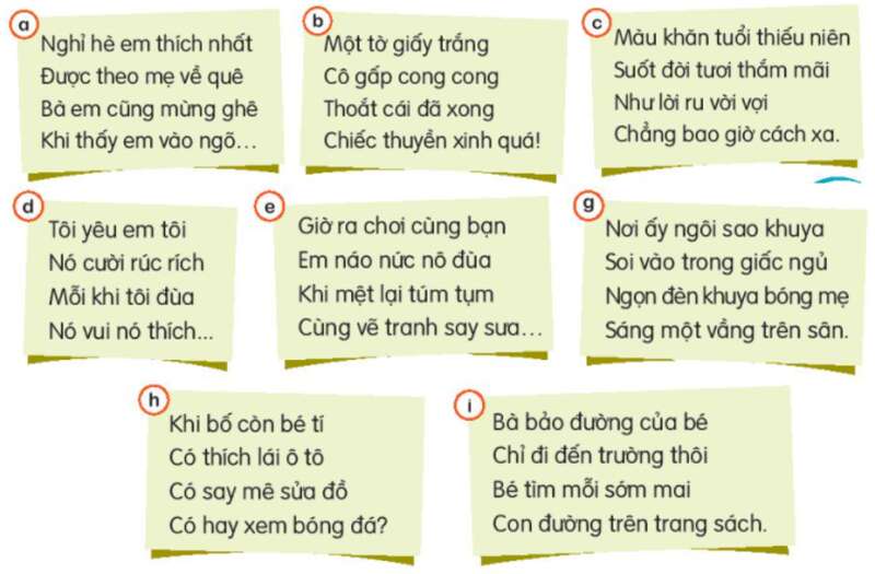 Ôn tập và đánh giá cuối học kì 1 Tiết 3, 4 trang 151, 152 Tiếng Việt lớp 3 Tập 1 | Kết nối tri thức (ảnh 1)