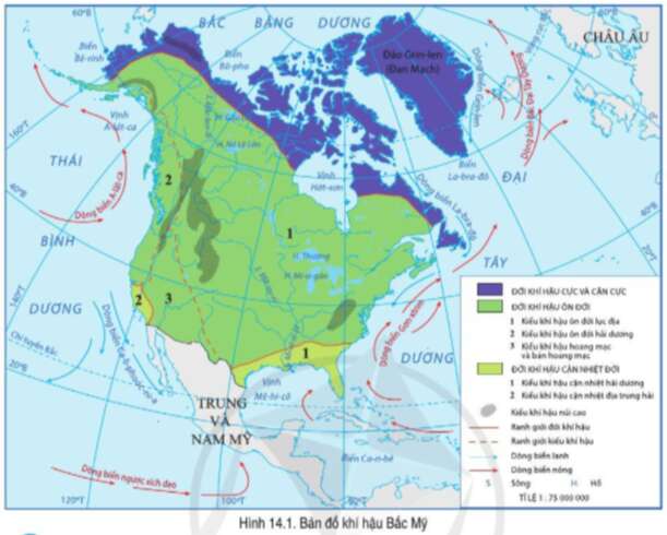 Địa lí 7 Bài 14: Đặc điểm tự nhiên Bắc Mỹ | Cánh diều (ảnh 2)
