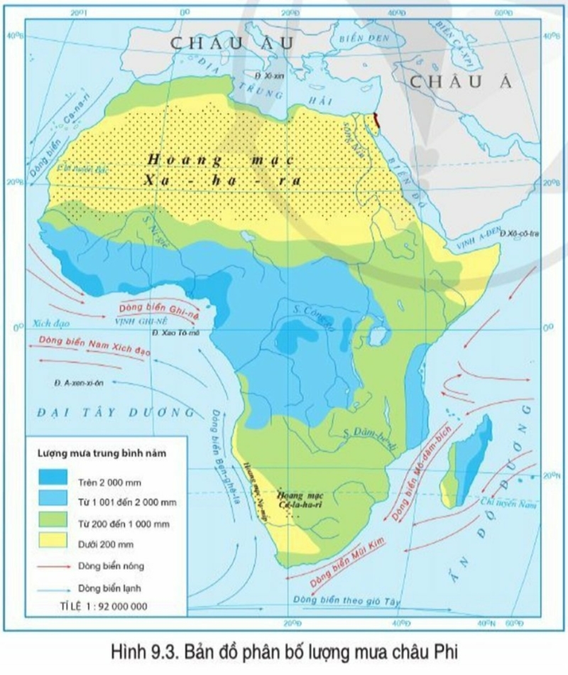 Địa lí 7 Bài 9: Vị trí địa lí, phạm vi và đặc điểm tự nhiên Châu Phi | Cánh diều (ảnh 4)