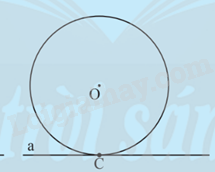 Lý thuyết Tiếp tuyến của đường tròn (Chân trời sáng tạo 2024) | Lý thuyết Toán 9 (ảnh 1)