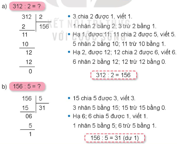 Lý thuyết Chia số có ba chữ số cho số có một chữ số (Kết nối tri thức 2022) hay, chi tiết | Toán lớp 3 (ảnh 2)