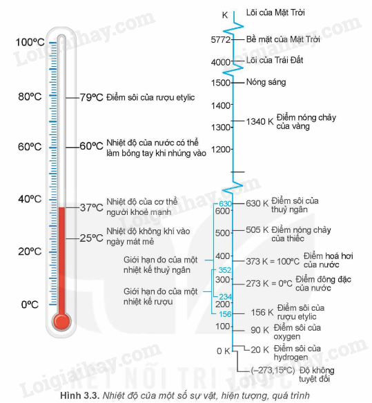 Lý thuyết Nhiệt độ. Thang nhiệt độ – nhiệt kế (Vật Lí 12 Kết nối tri thức 2024) (ảnh 2)