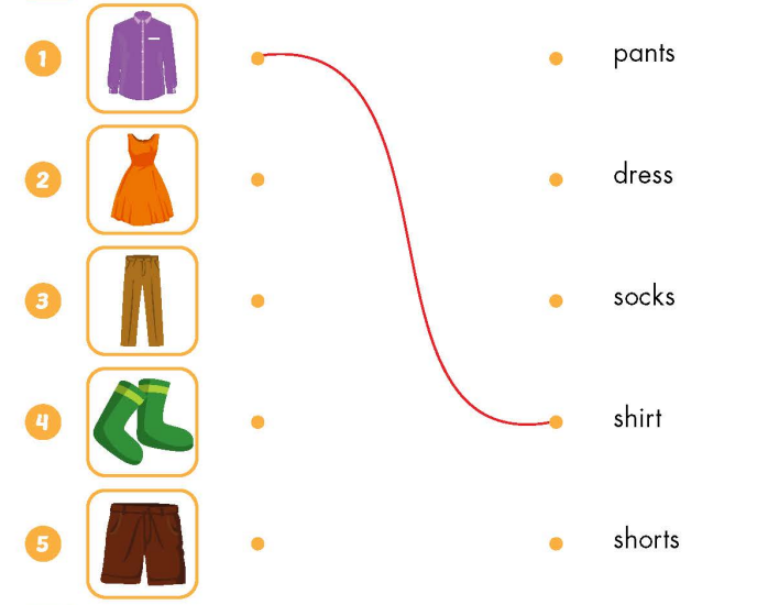 Giải SBT Tiếng Anh lớp 3 Unit 6: Clothes | iLearn Smart Start (ảnh 1)