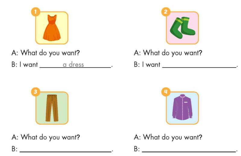 Giải SBT Tiếng Anh lớp 3 Unit 6: Clothes | iLearn Smart Start (ảnh 5)