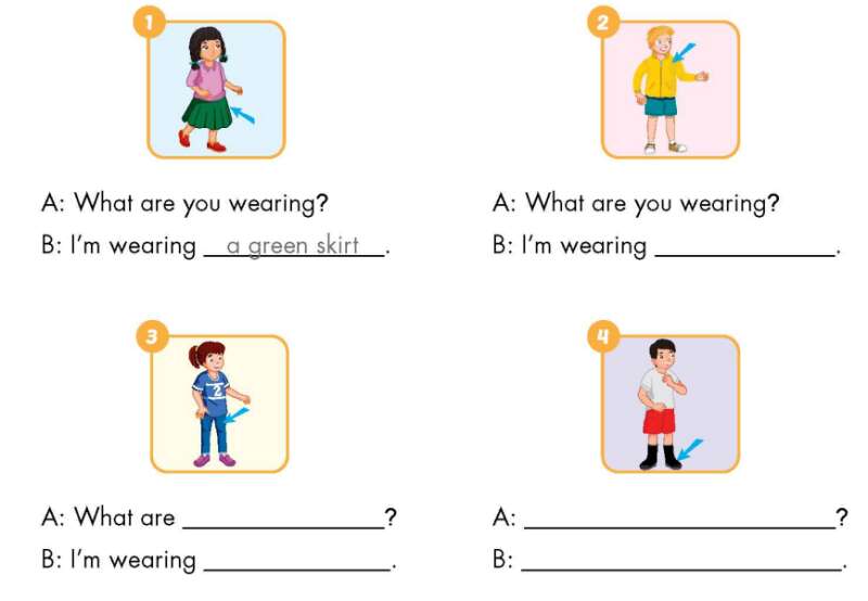 Giải SBT Tiếng Anh lớp 3 Unit 6: Clothes | iLearn Smart Start (ảnh 10)