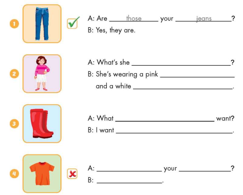 Giải SBT Tiếng Anh lớp 3 Unit 6: Clothes | iLearn Smart Start (ảnh 23)