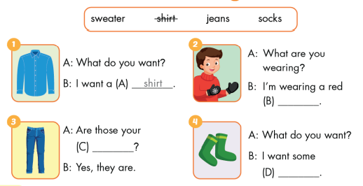 Giải SGK Tiếng Anh lớp 3 Unit 6: Clothes | iLearn Smart Start (ảnh 35)
