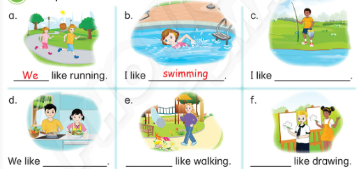 Giải SGK Tiếng Anh lớp 3 Unit 8. I like swimming | Phonics - Smart (ảnh 6)