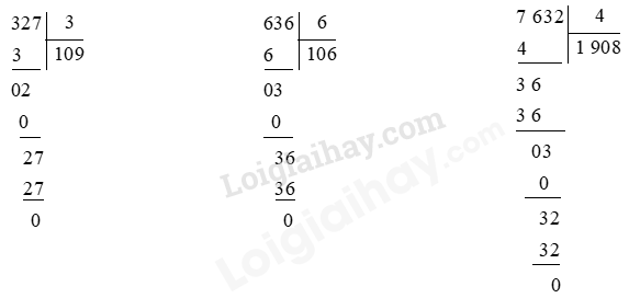 Toán lớp 3 trang 71, 72 Chia cho số có một chữ số trong phạm vi 100 000 (tiếp theo) | Cánh diều (ảnh 2)